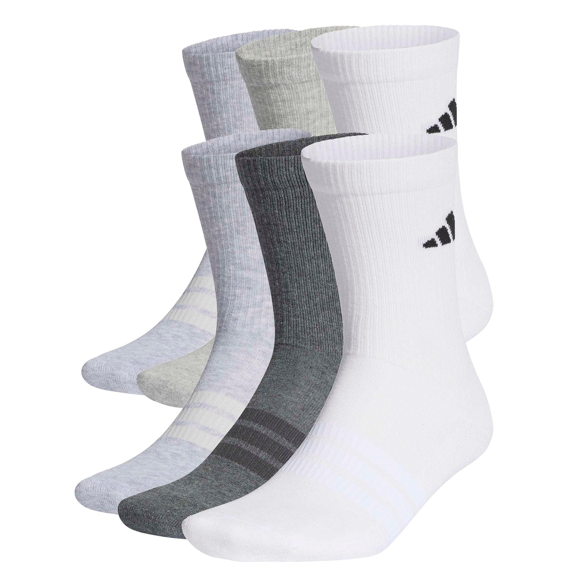 Cushioned Crew Socks 6 Pair Pack