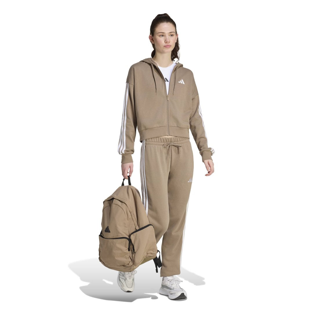 Essentials 3-Stripes French Terry Full-Zip Hoodie