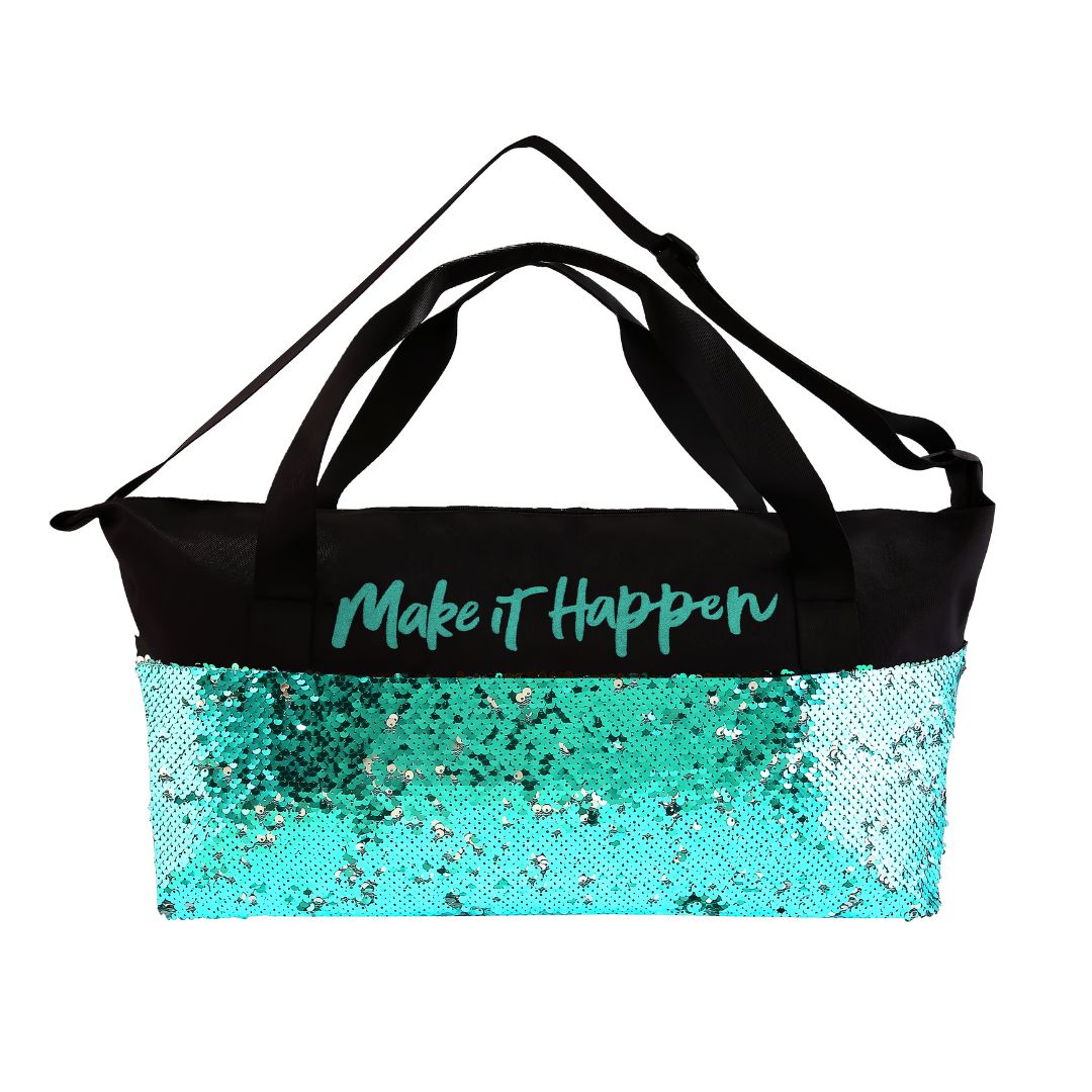 Duffle Sparkle glitter bag