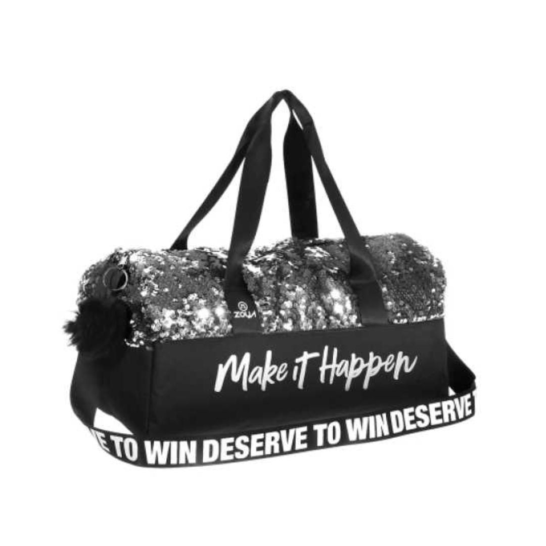Sliver Sparkle Duffle Bag