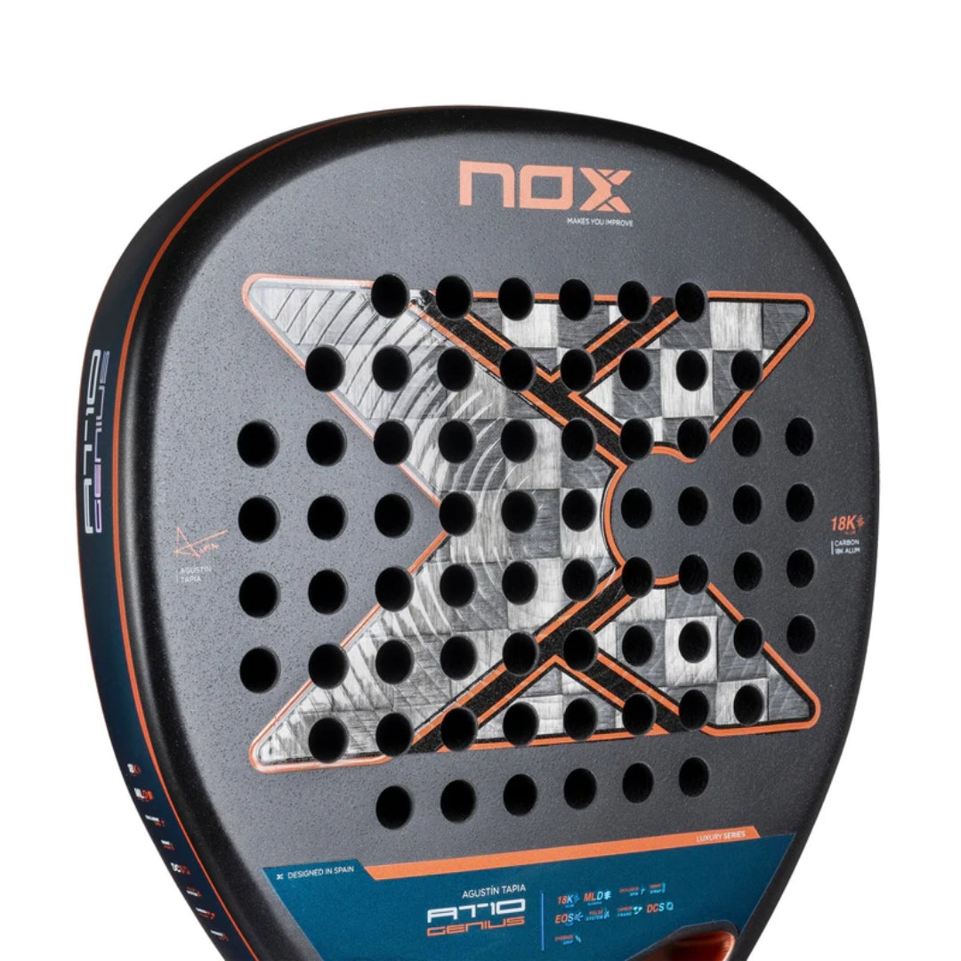 At10 Luxury Genius Attack 18K Alum 2025 Agustin Tapia Padel Racket