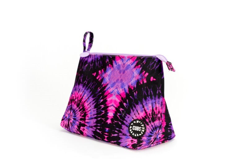 Purple & Black Tie Dye M Pouch