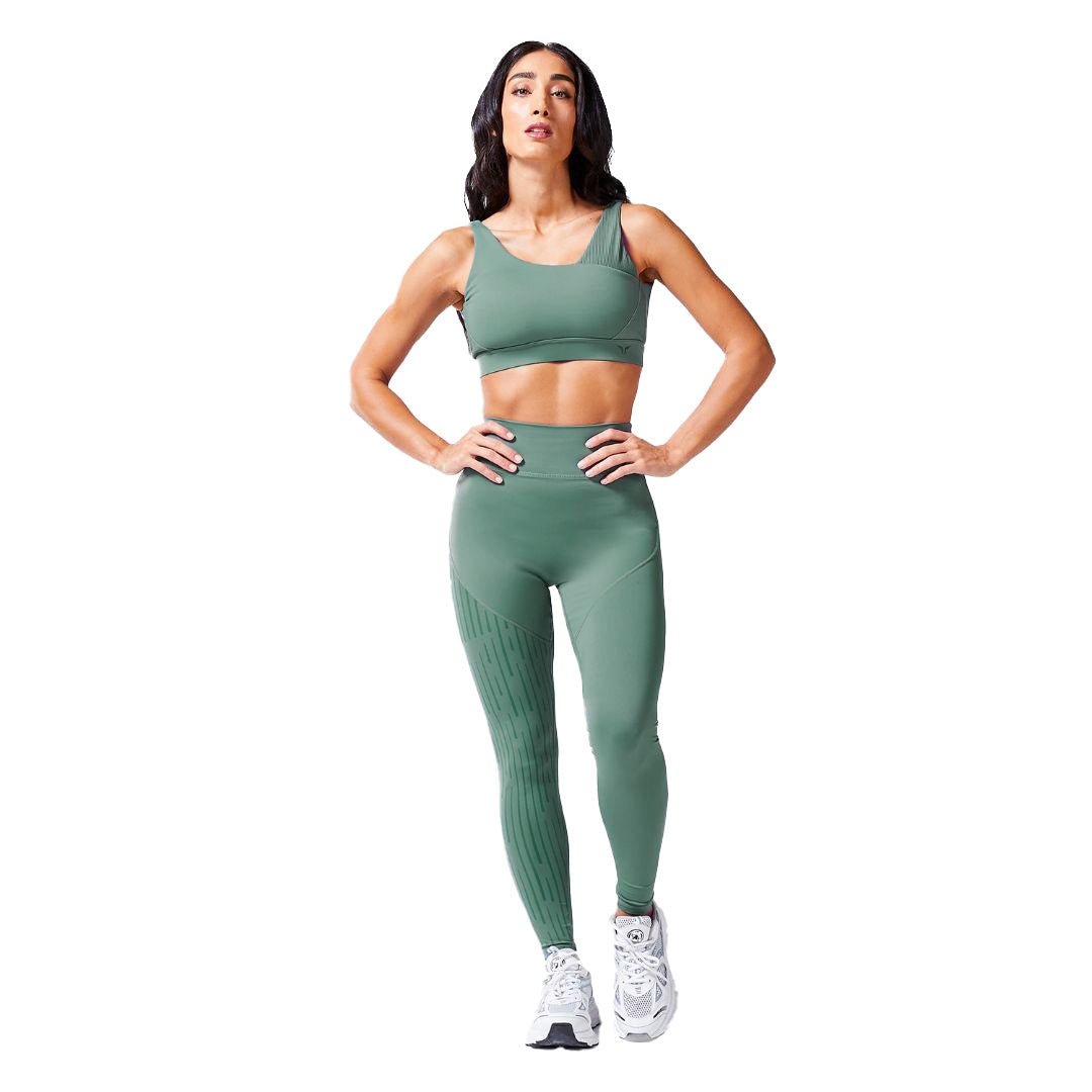 Code Ribbed Asymmetric Sports Bra
