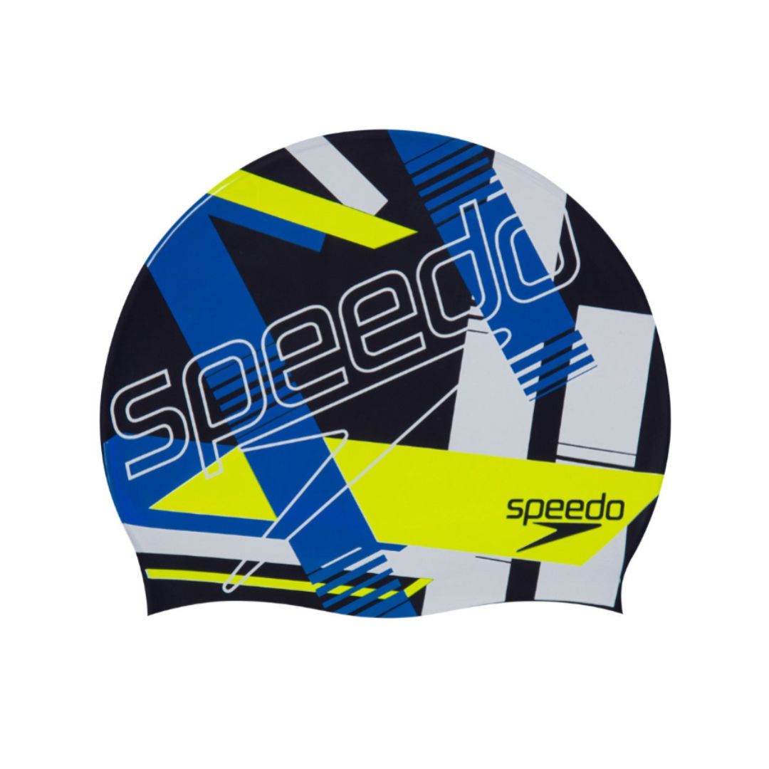 Slogan Print Swimming Cap