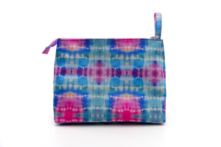 Tie Dye Water Colors Pink 2 Large Pouch