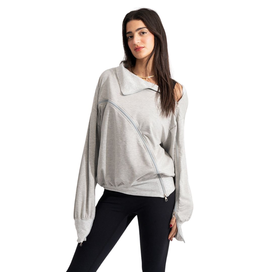 Contour Zip Sweatshirt