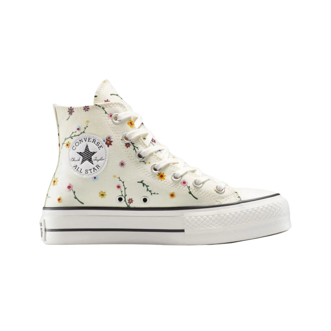 Chuck Taylor All Star Lift Platform Embroidered Blooms Shoes