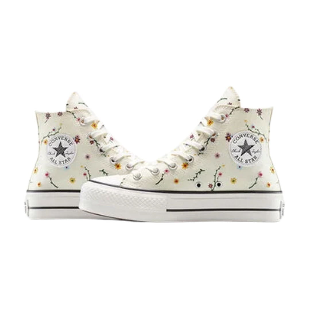 Chuck Taylor All Star Lift Platform Embroidered Blooms Shoes