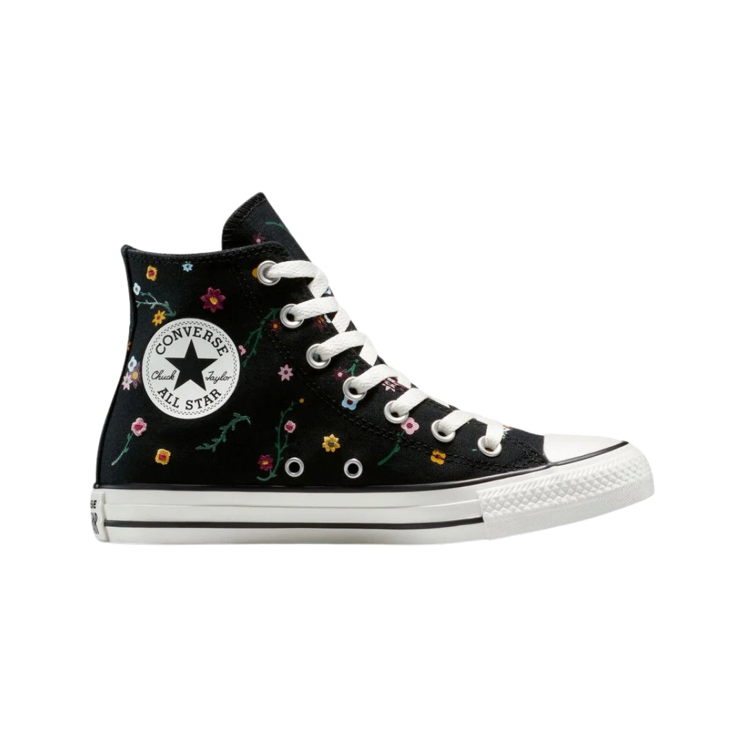 Converse Chuck Taylor All Star Embroidered Floral Hi Black Women's