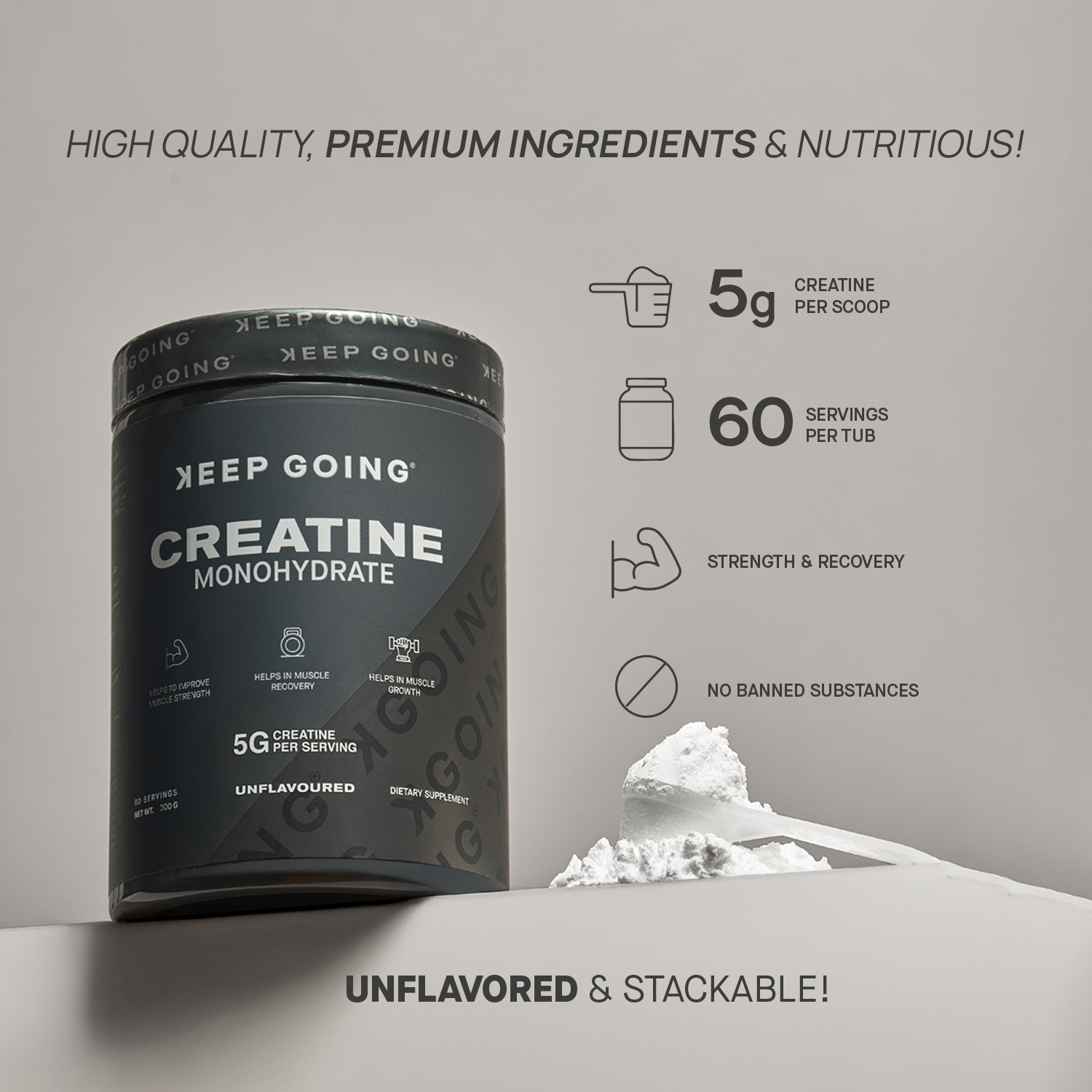 Creatine Monohydrate - Unflavored Creatine