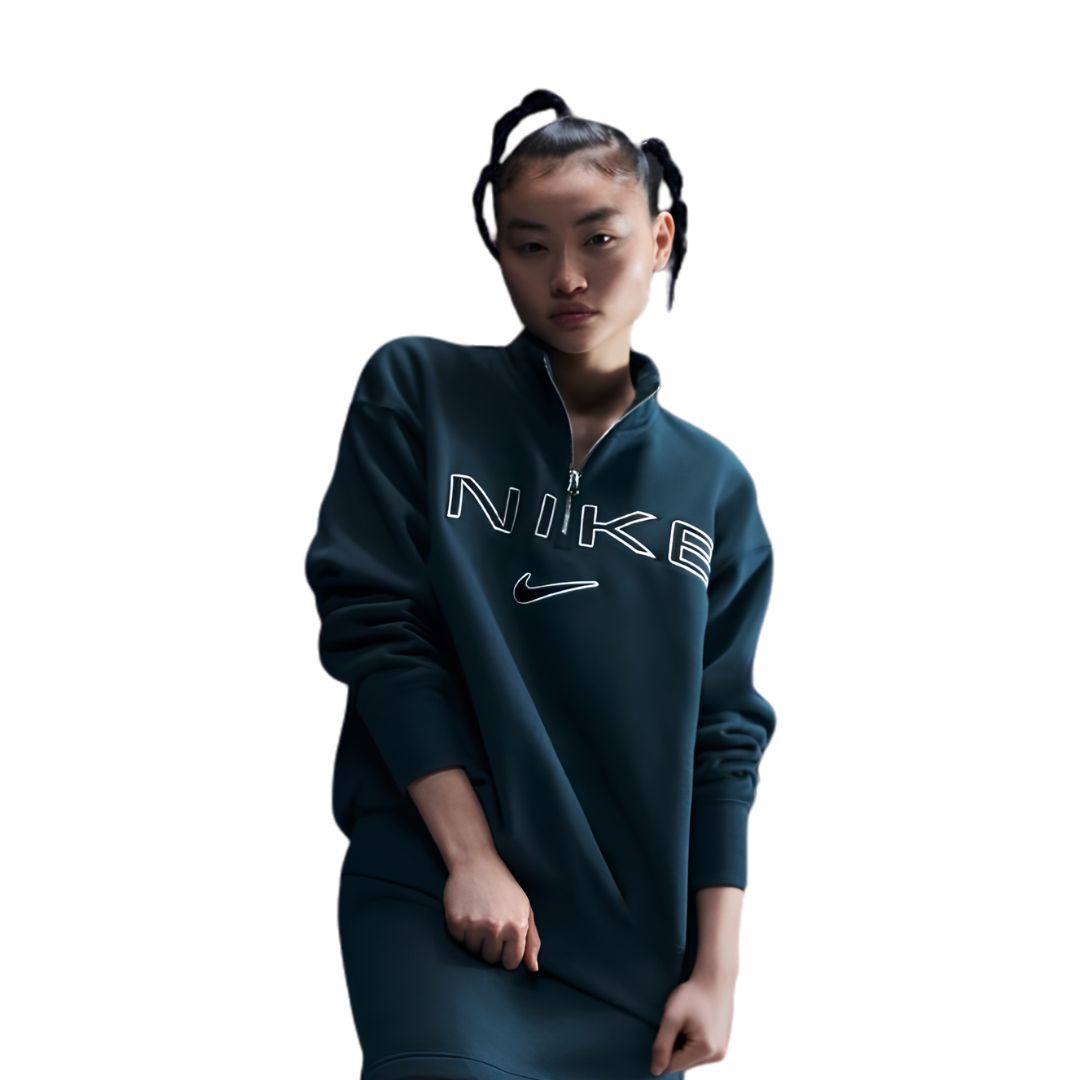 Sportswear Phoenix Fleece Over-Oversized 1/4-Zip Logo Top
