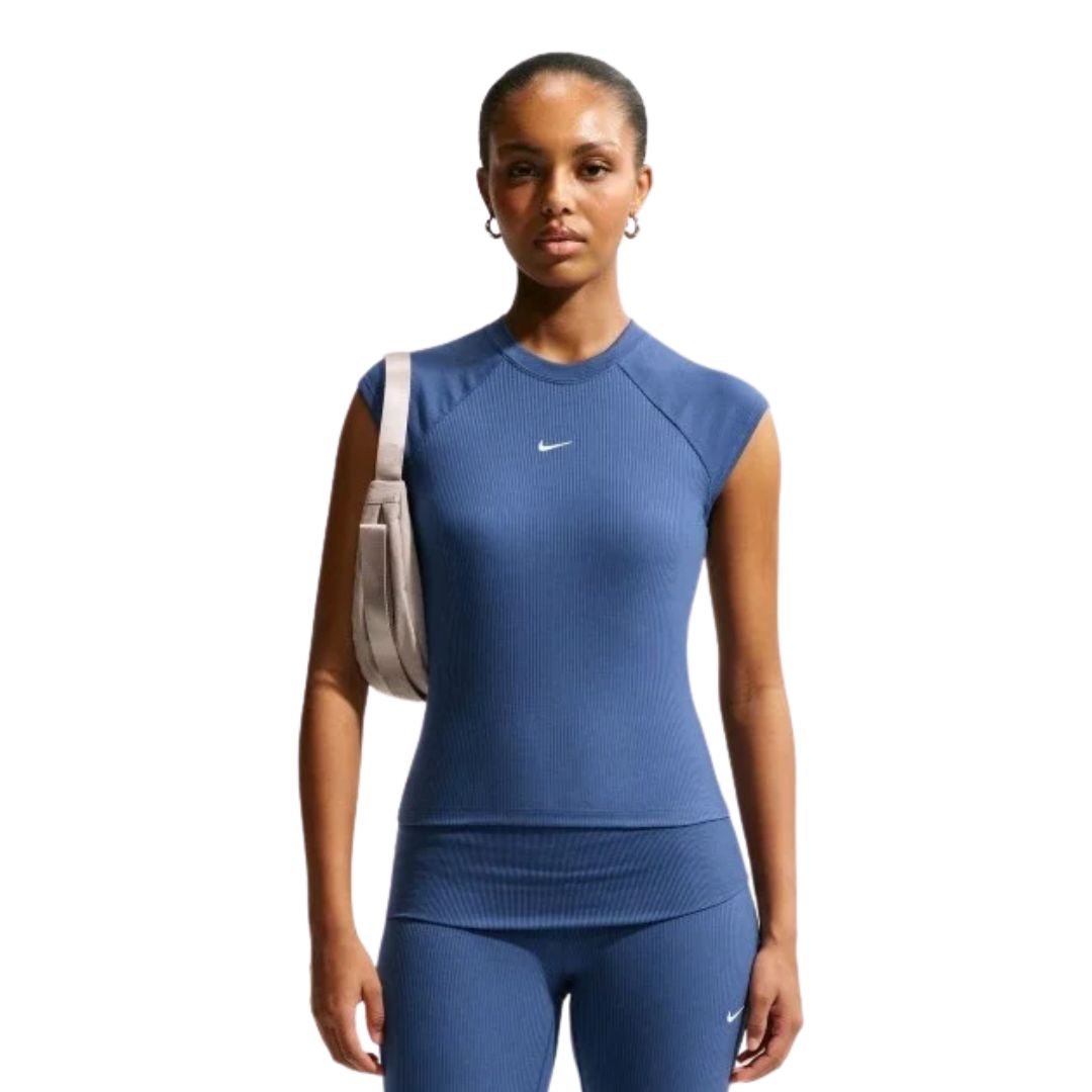 Chill Knit Ribbed Short-Sleeve Top