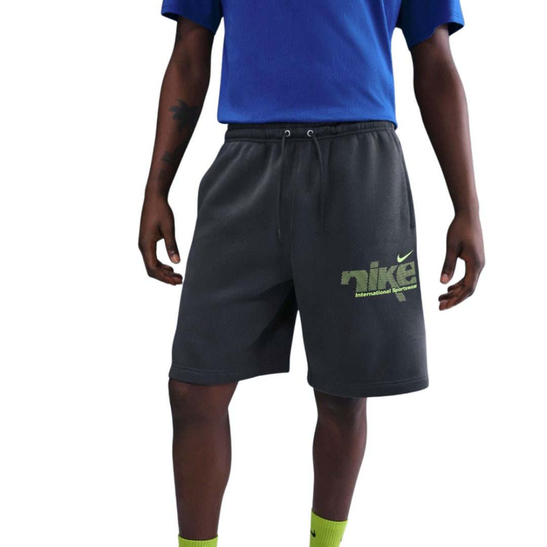 nike sportswear club fleece logo shorts