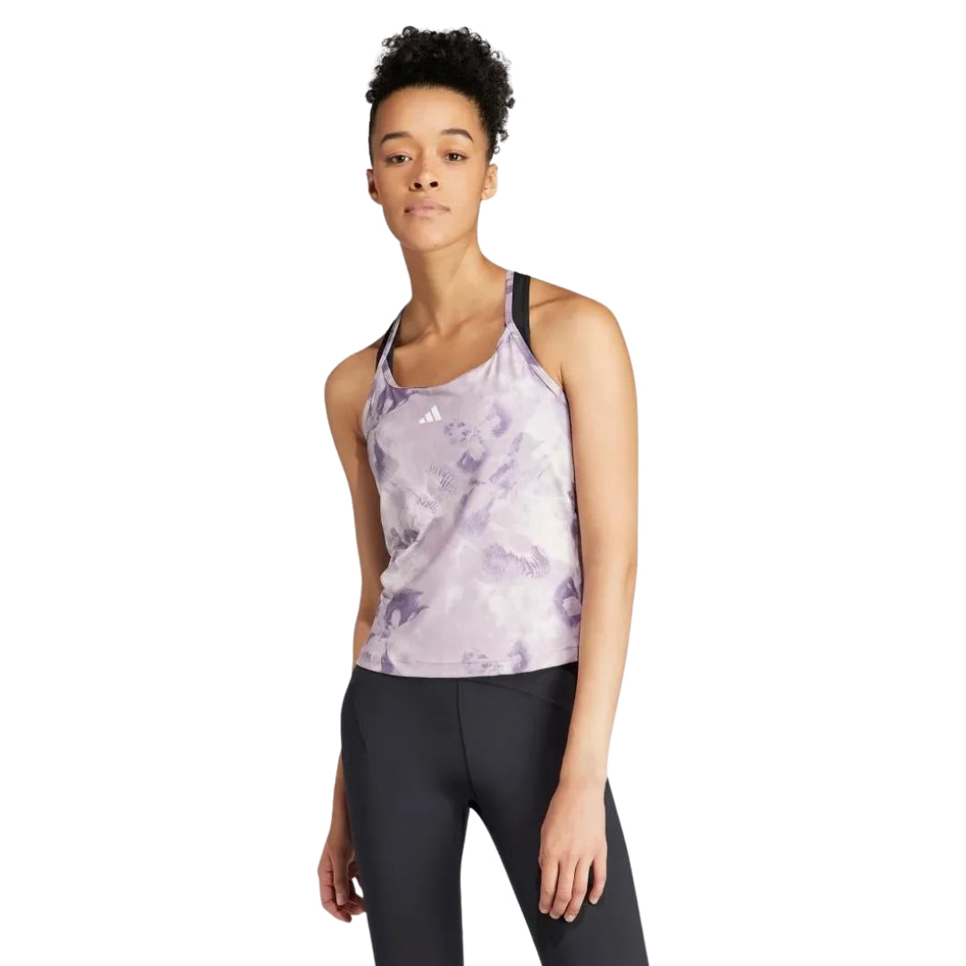 Train Essentials Aop Flower Tie-Dye Tank Top
