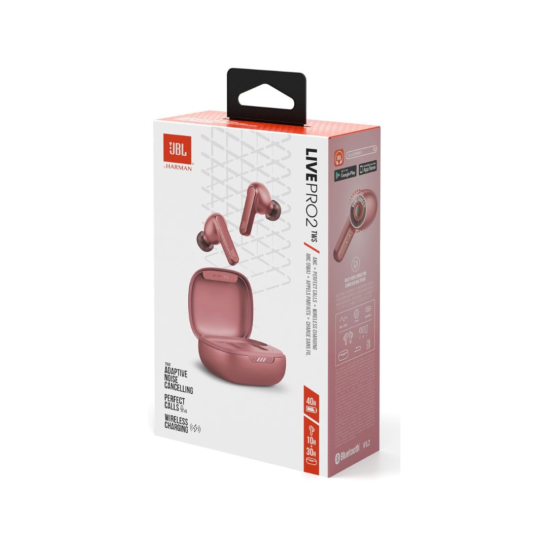 سماعات رأس JBL Live Pro 2 اللاسلكية الحقيقية بخاصية إلغاء الضوضاء