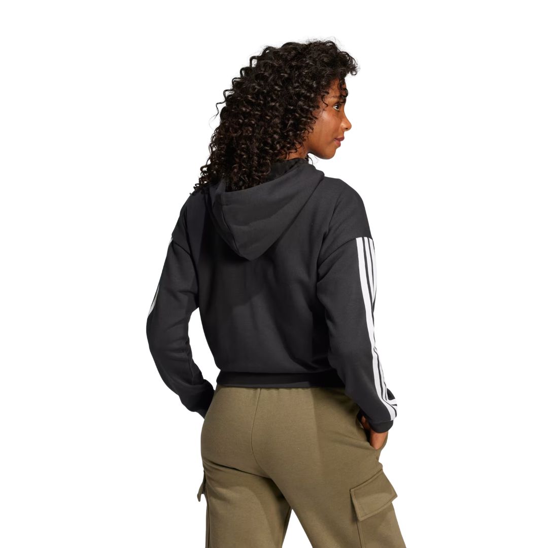 Essentials 3-Stripes French Terry Full-Zip Hoodie