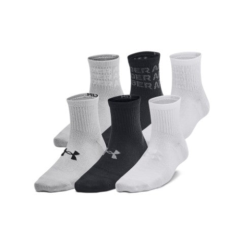 UA Essential 6-Pack Quarter Socks
