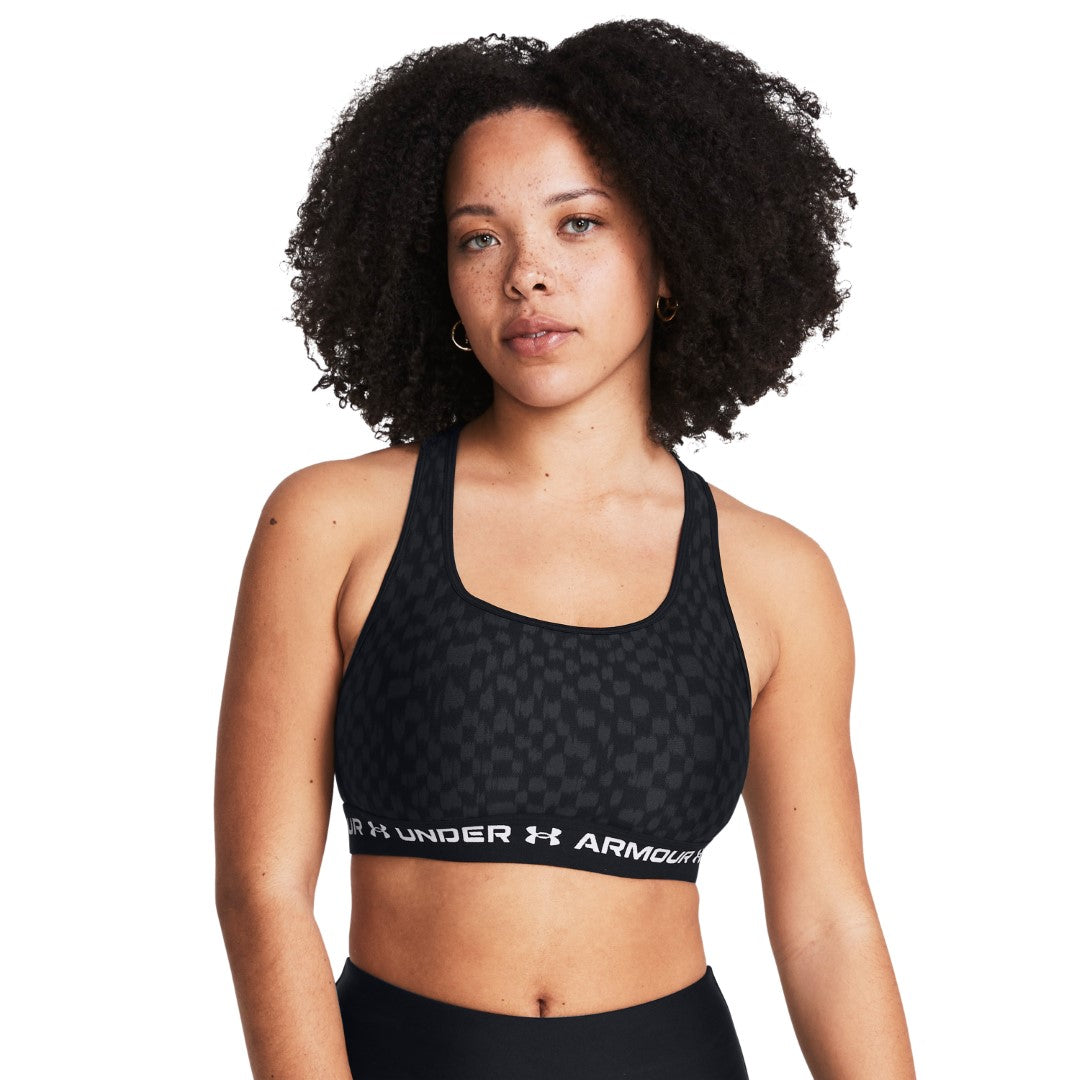 Mid Crossback Printed Sports Bra