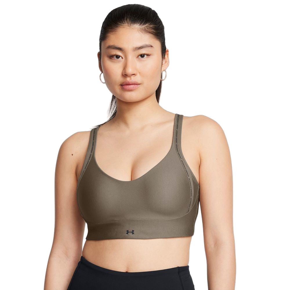 UA Infinity Low Strap Sports Bra Low Impact Taupe Dusk