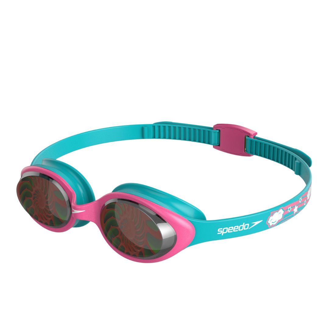 Speedo Kids' Illusion 3D Swimming Goggles Pink/Blue