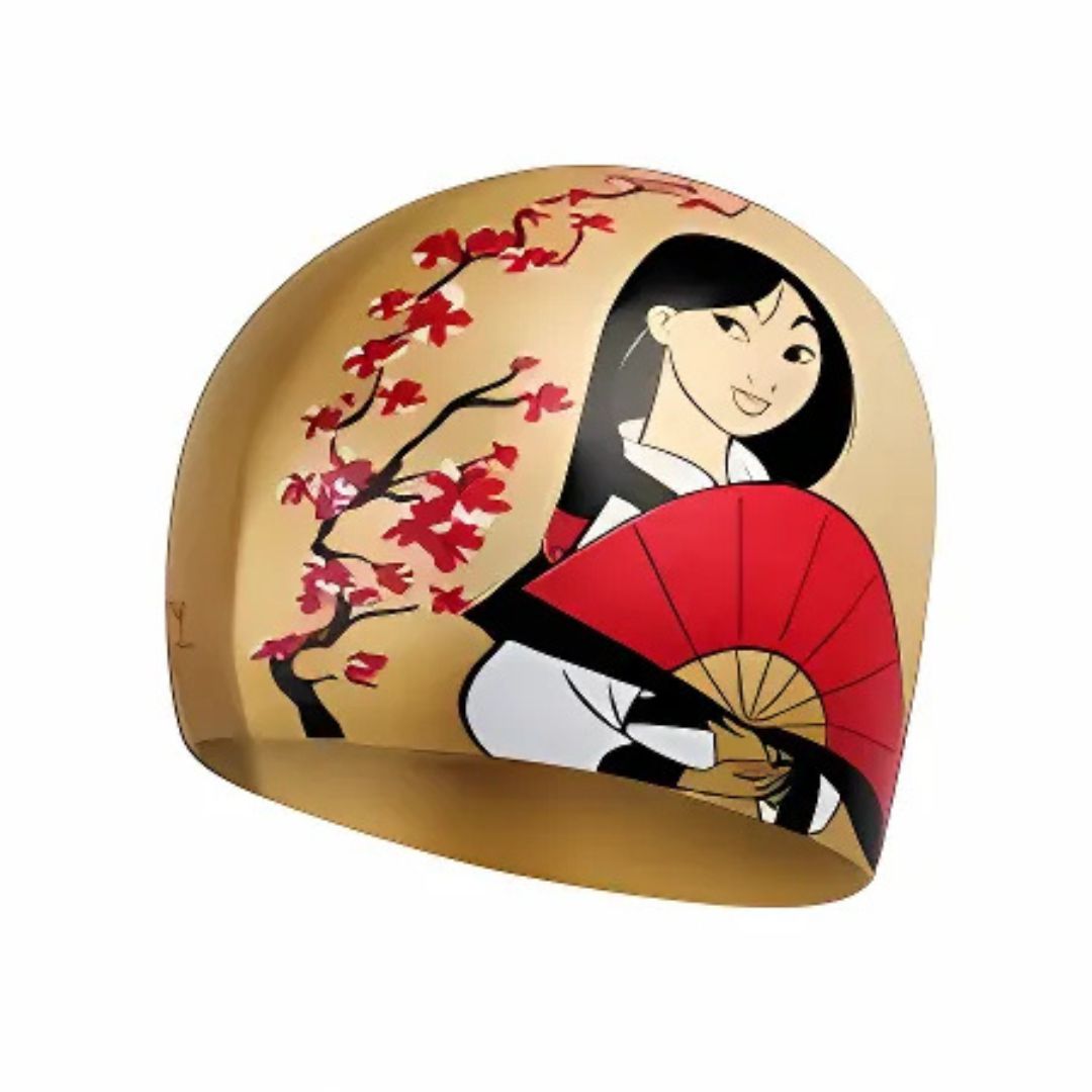 Mulan Slogan Swimming Cap