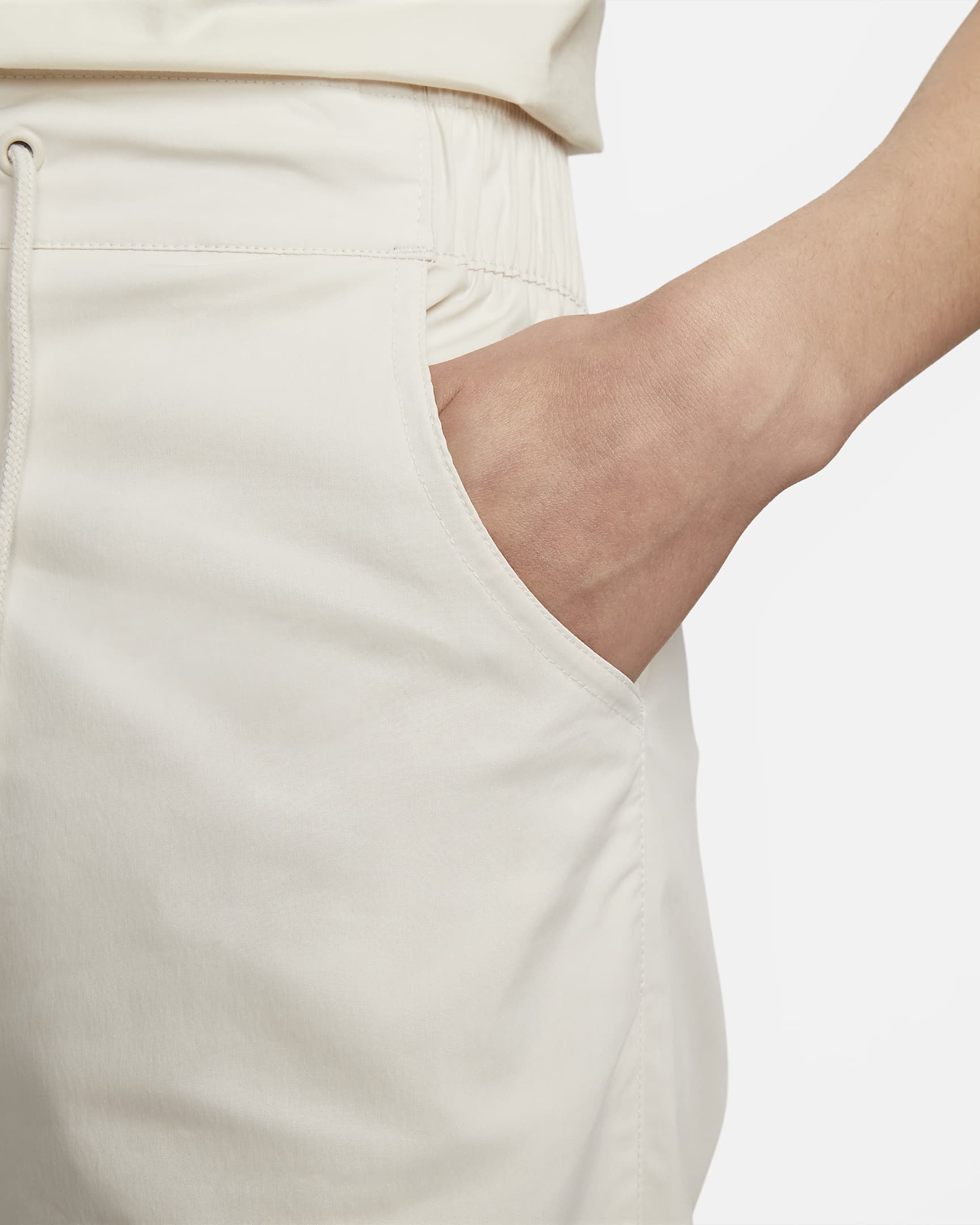 بنطلون رياضي منسوج عالي الخصر