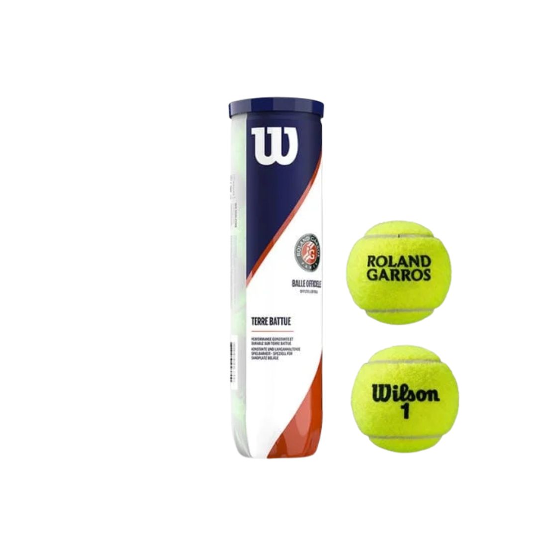 Roland Garros Clay Court Tennis 4-Ball Can