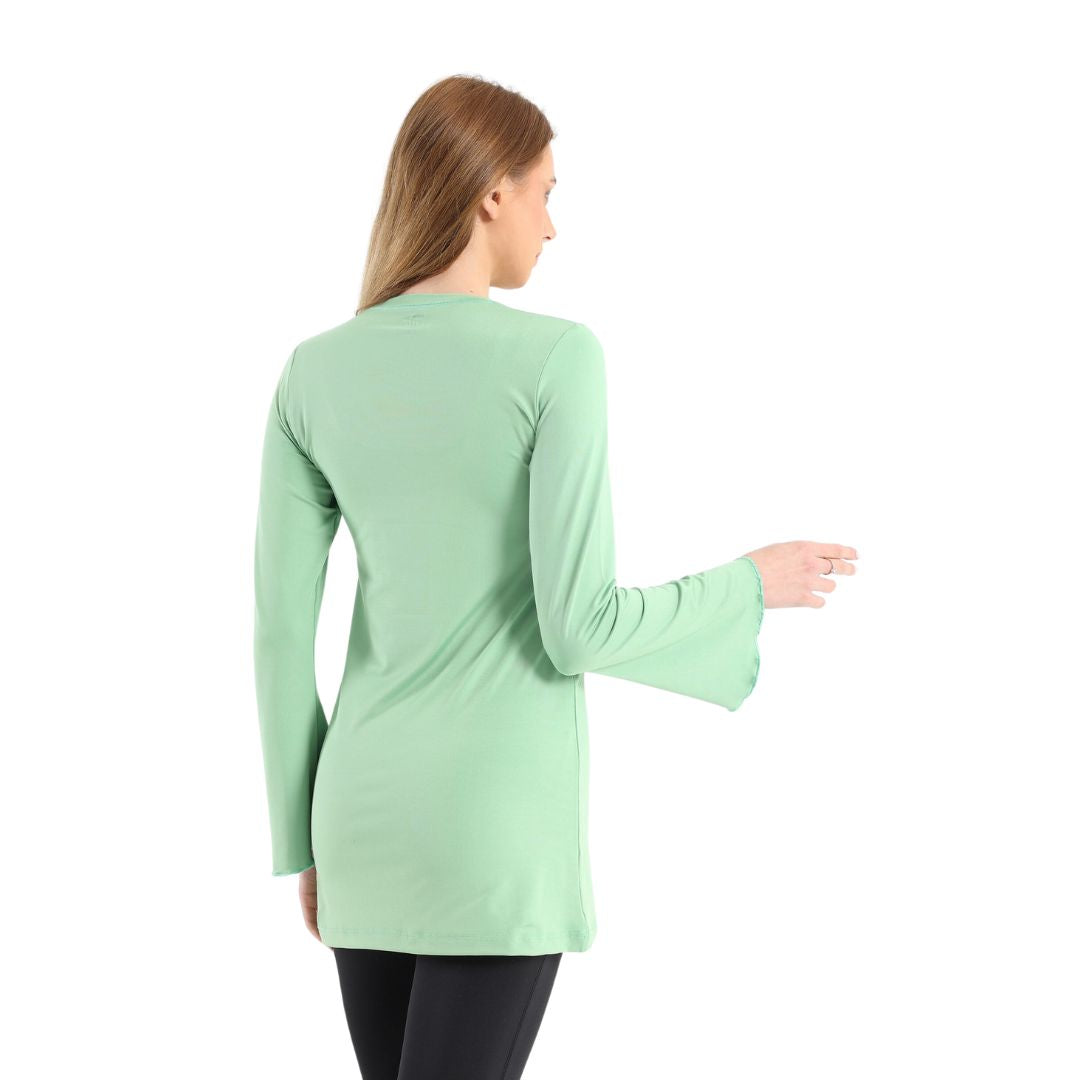 Training bell sleeve top in mint