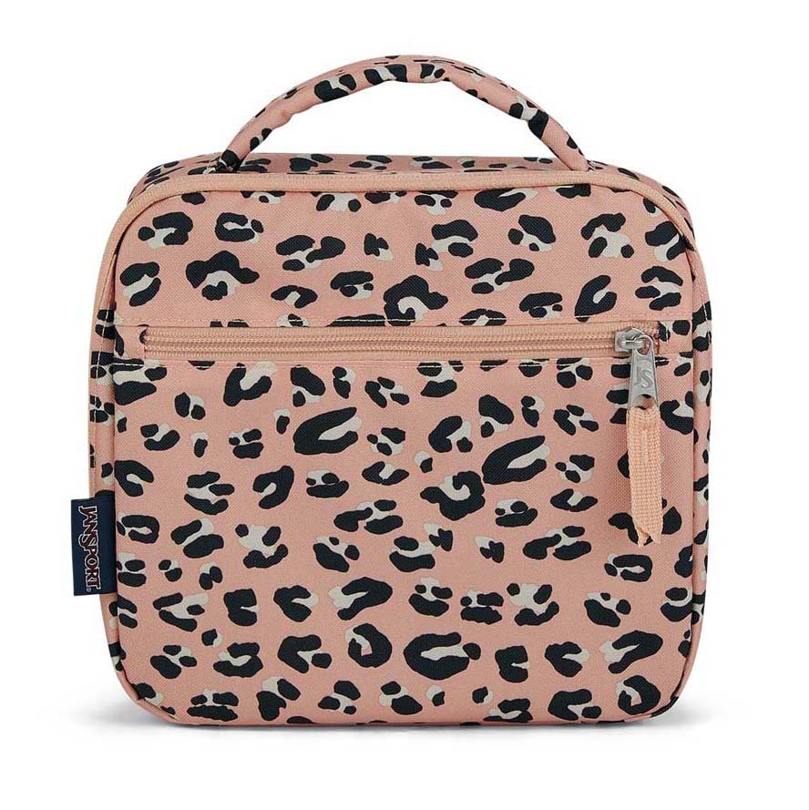 jansport leopard lunch box Jansport Print Party Cat Hand Lunch Bag