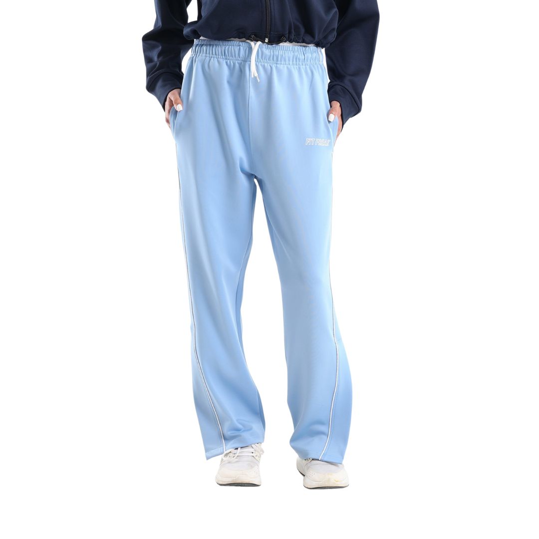 Classic side stripes sweatpants in baby blue