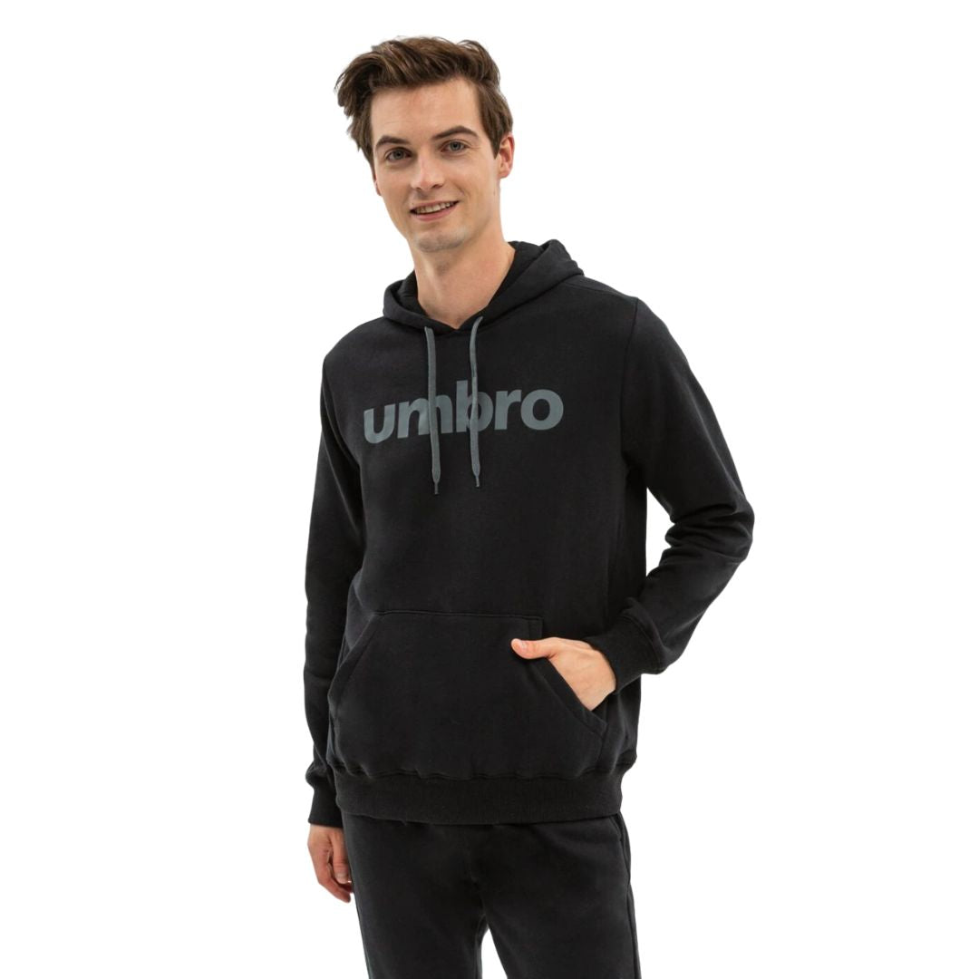 Linear Logo Graphic Hoodied Sweatshirt
