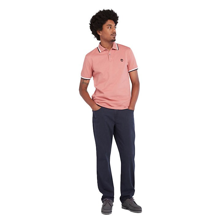 Millers River Tipped Pique Polo Slim T-shirt