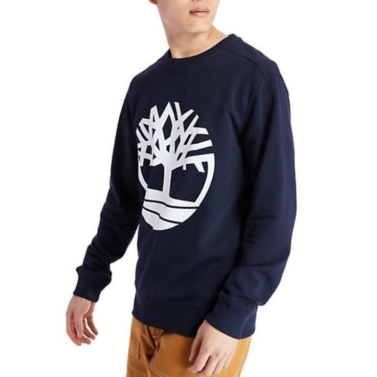 Core Logo Crew Bb Dark Sapphirewhite Sweatshirt