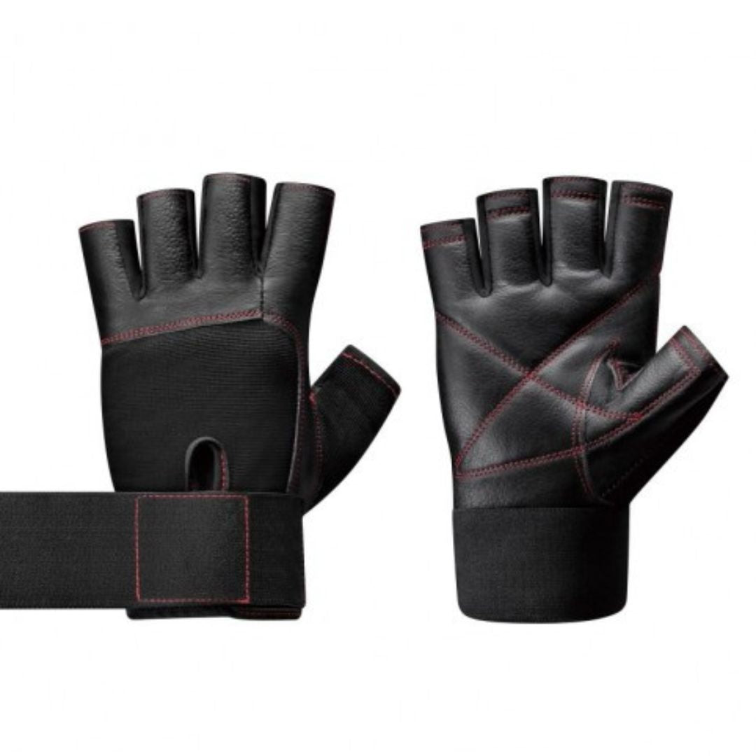 Body Sculpture Leather Weight Lifting Gloves Black BW 95 S