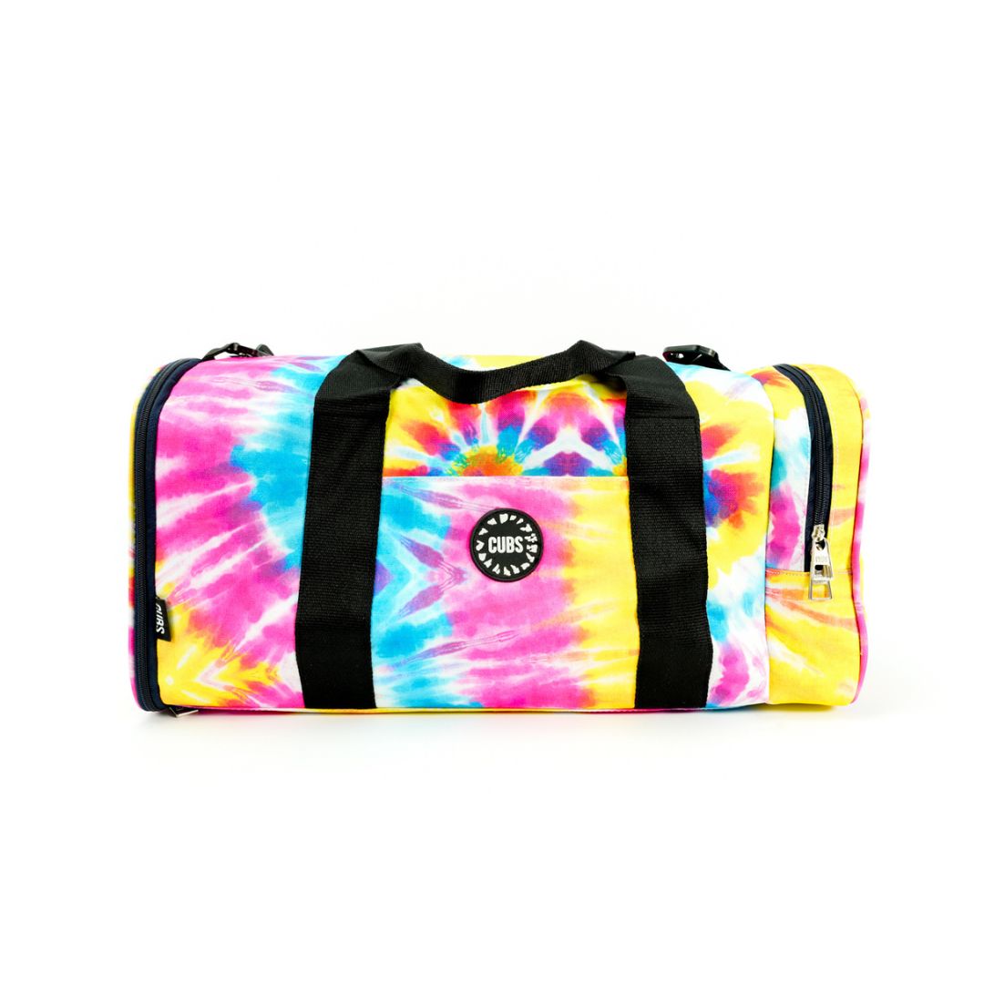 CUBS Bright Tie Dye Duffle Bag