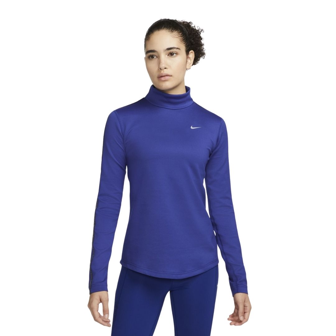 Long Sleeve Purple Nike Shirt Womens Nike Women Therma-Fit Long