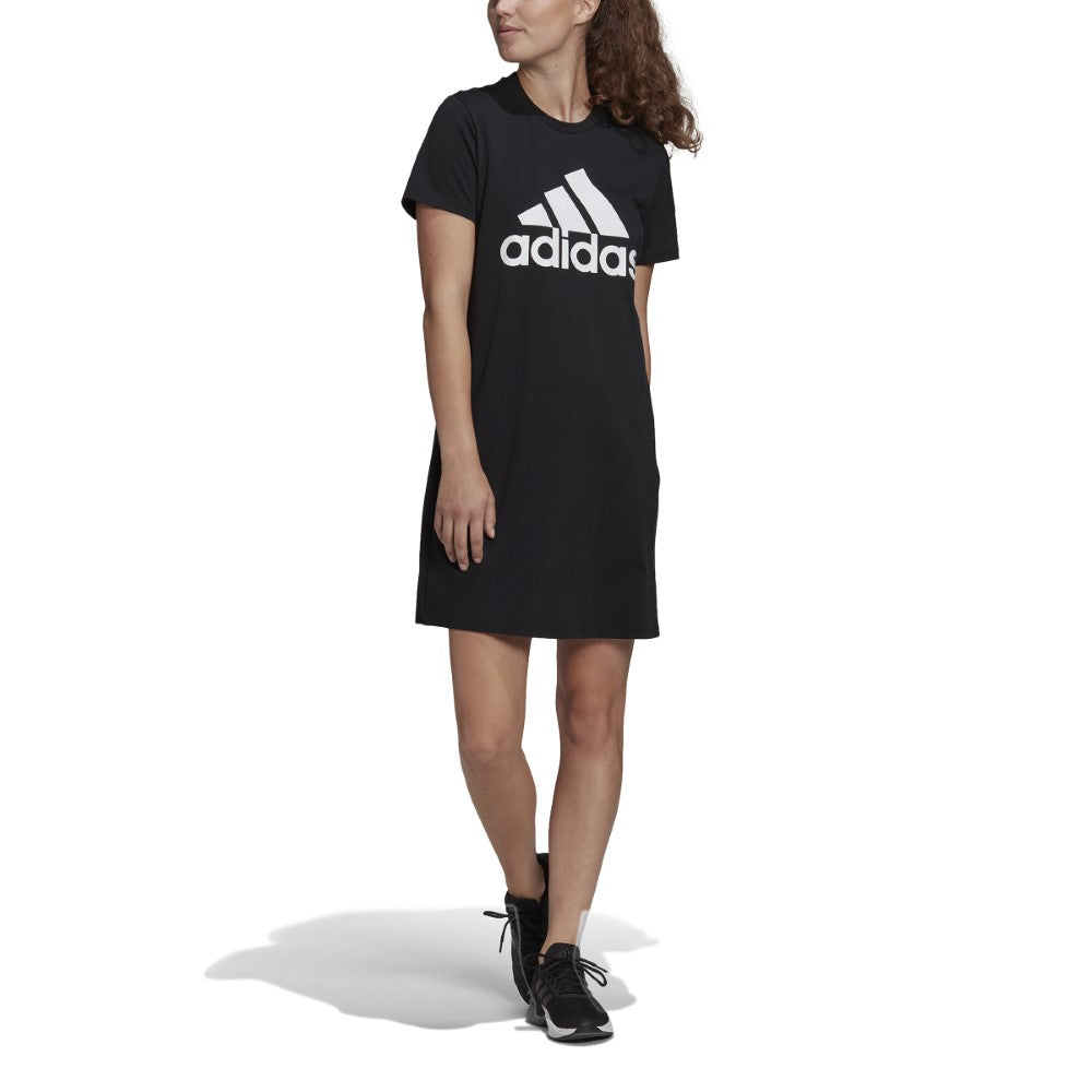 Adidas black store and white dress