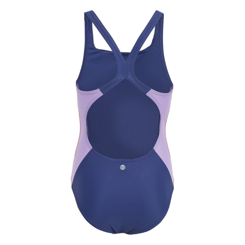 بدلة سباحة مقطوعة بثلاث خطوط