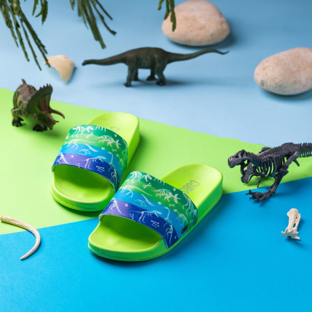 شبشب نيون اخضر تي-ركس