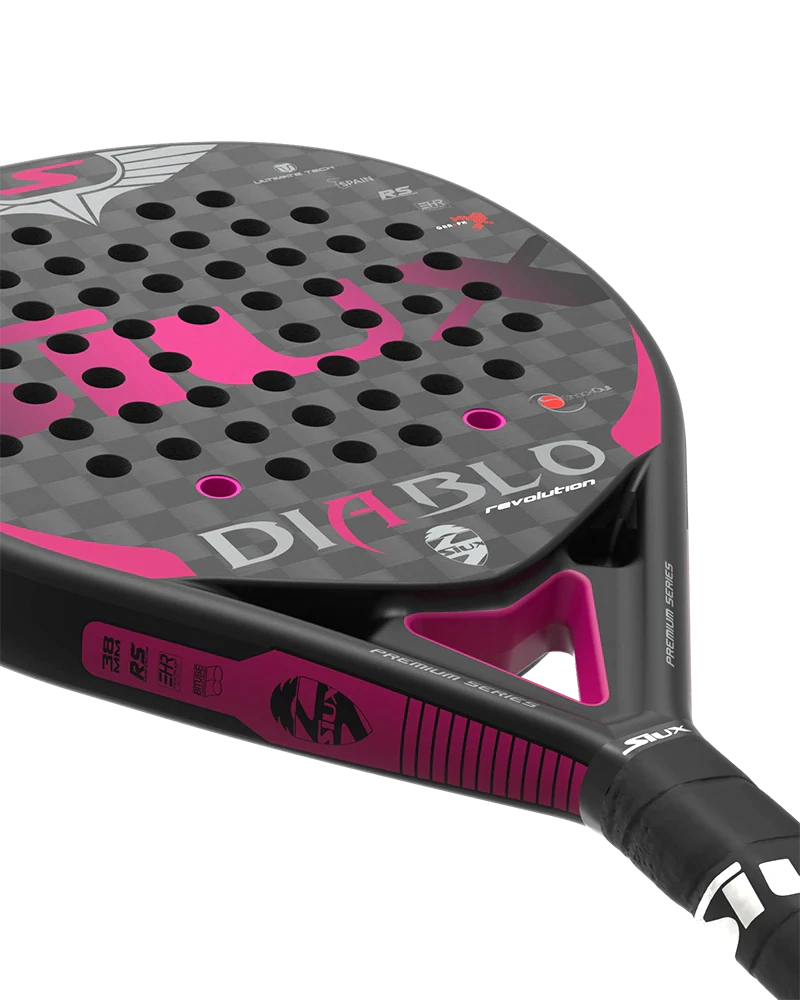 Padel Racket Diablo Revolution Fuchsia 12K