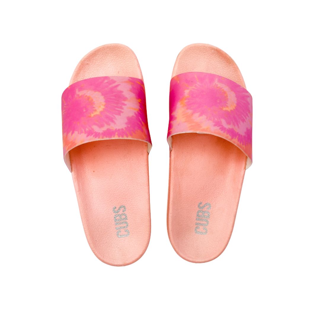 Tie dye best sale slides womens