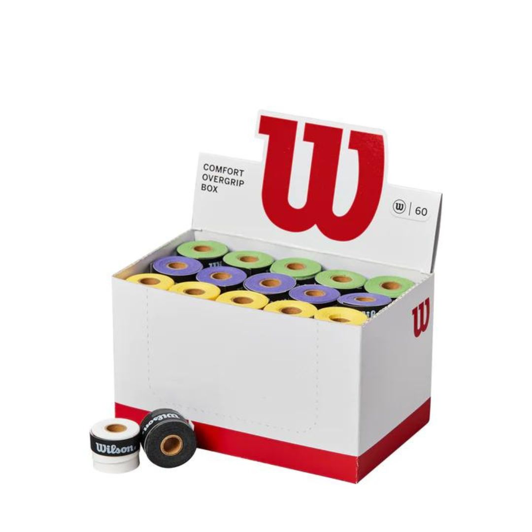 Wilson Comfort Pro Racket Overgrip x 60 Box - Multicolor