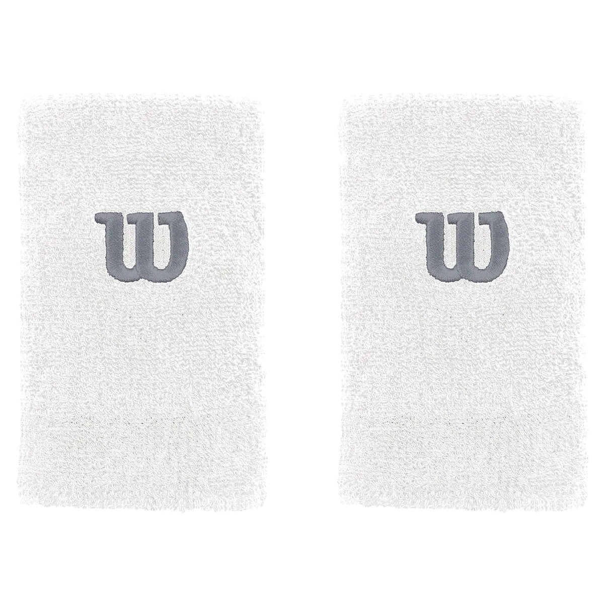 Wilson Extra Wide W Wristband Wh/Wh/Trade Winds wilson-extra-wide-w-wristband-wh-wh-trade-winds