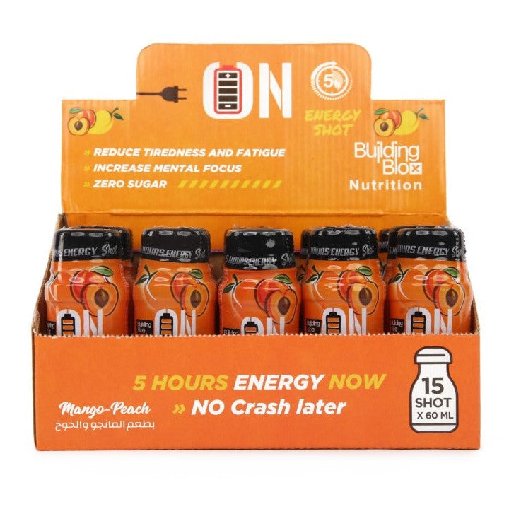 ON Energy Shot  - Mango/Peach  (Pack of 15 Shot)