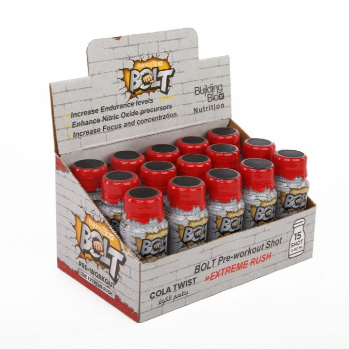 BOLT Pre-workout Shot - Cola Twist (Pack of 15 Shot)