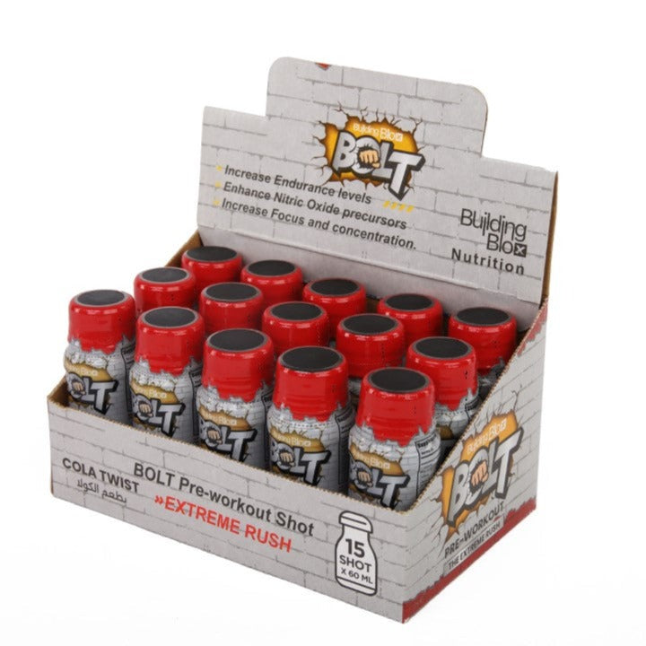 BOLT Pre-workout Shot - Cola Twist (Pack of 15 Shot)