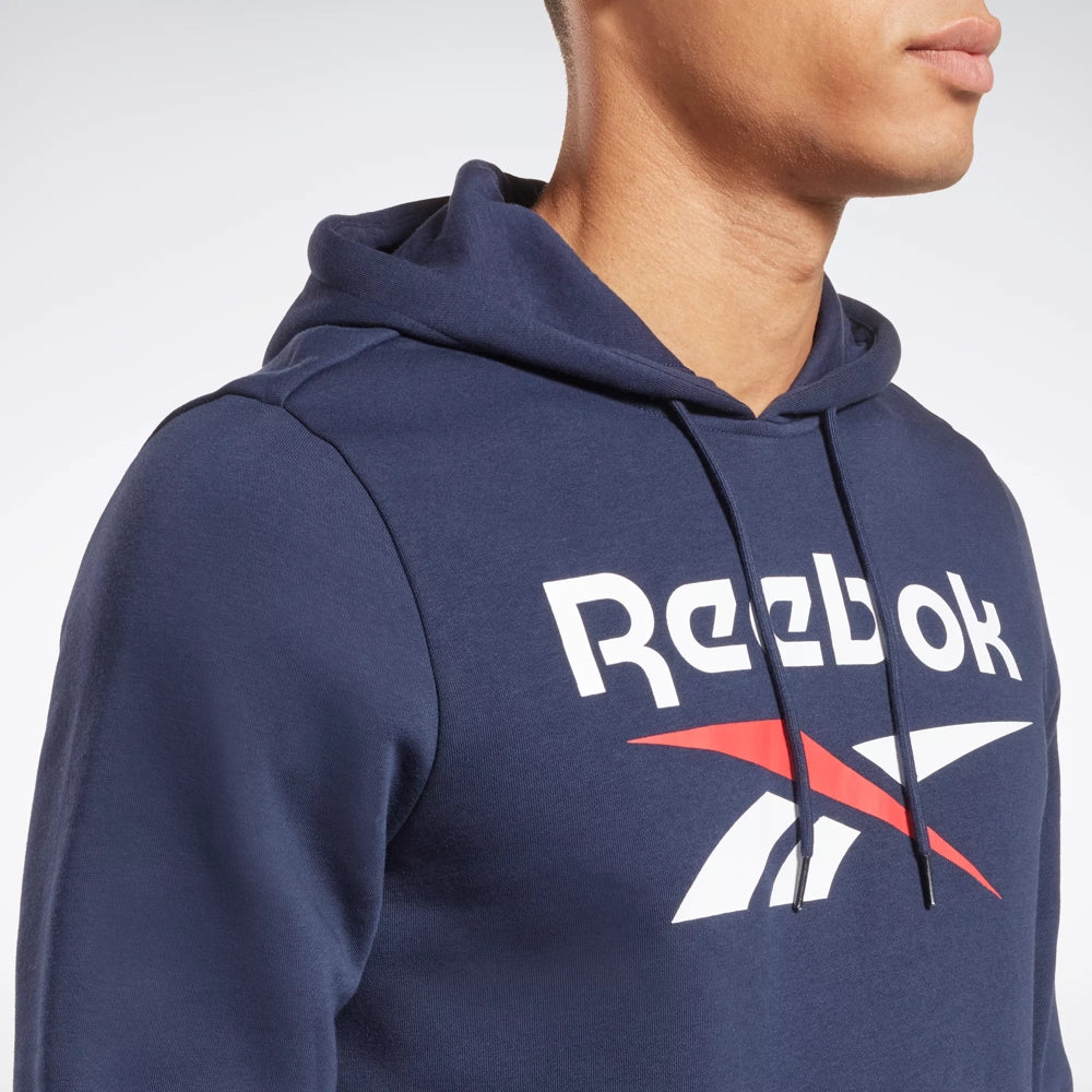 Identity Fleece Stacked Logo Hoodie