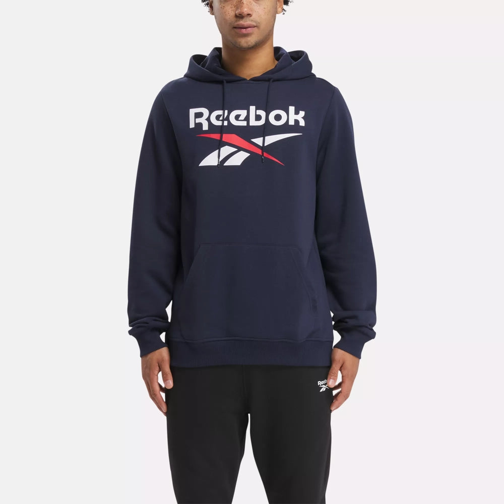 Identity Fleece Stacked Logo Hoodie