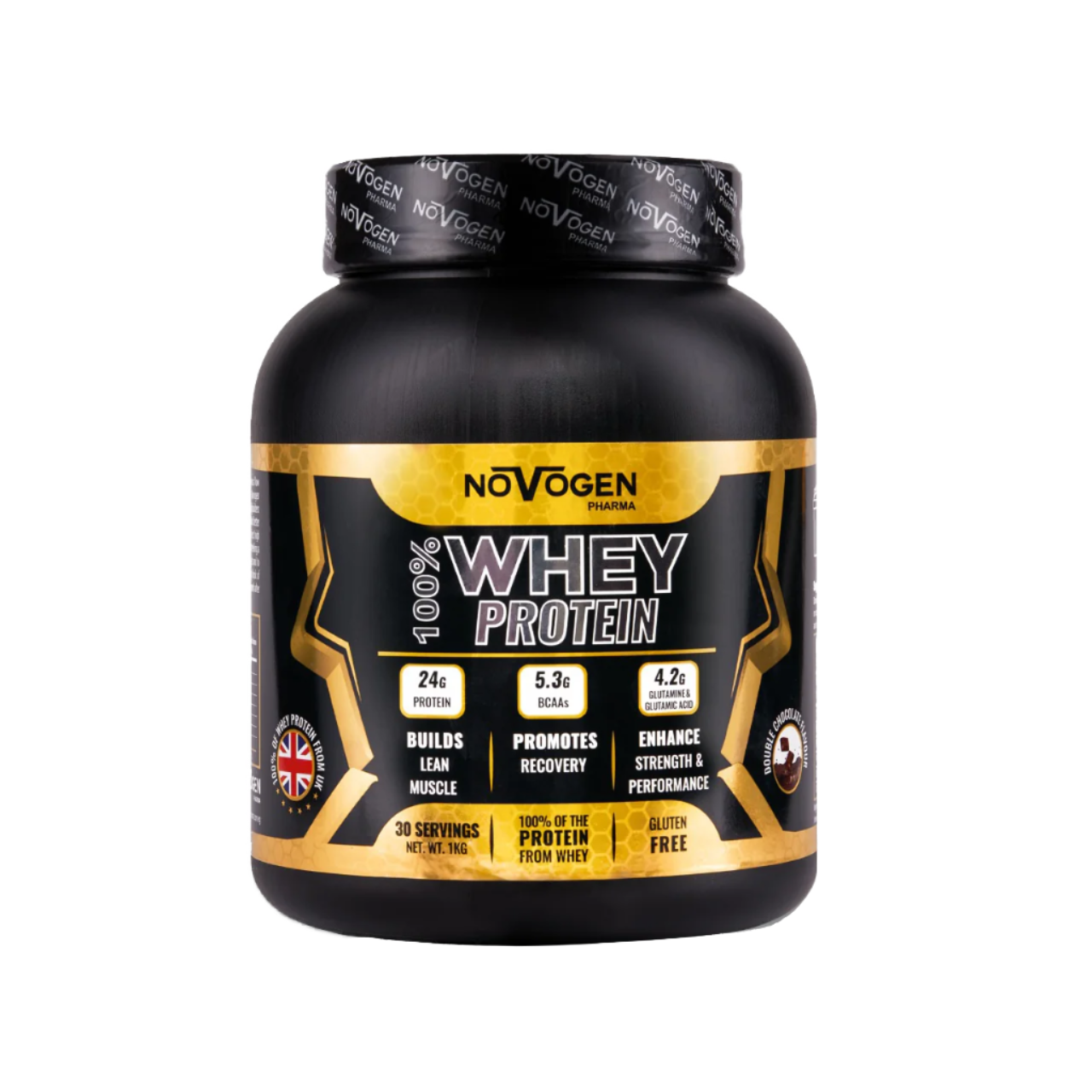 100% Whey Protein 1 KG- 30 Servings- Double Chocolate