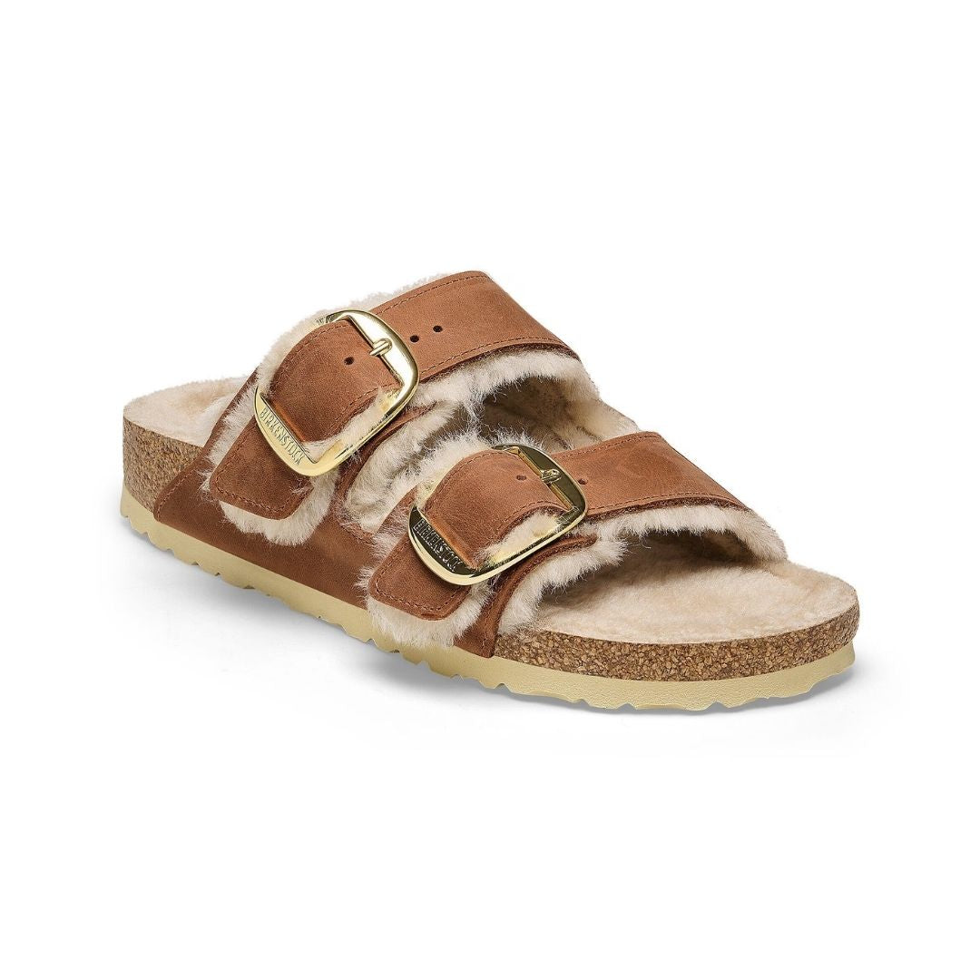 Arizona Big Buckle Shearling Oiled Leather